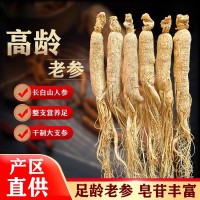 特級(jí)長白山人參白生曬人參干人參整枝干貨野山參泡酒煲湯非西洋參
