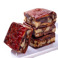 棗仁派網紅零食灰棗核桃仁糕批發250g 抱抱果獨立真空棗夾核桃派 3袋